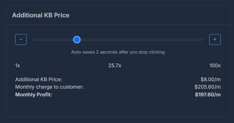 Additional KB Price