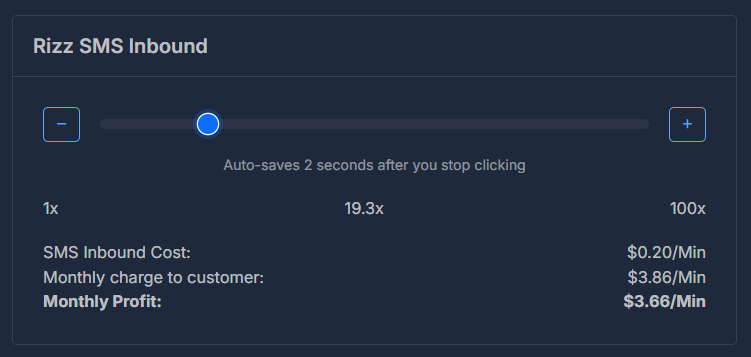 SMS Inbound Cost