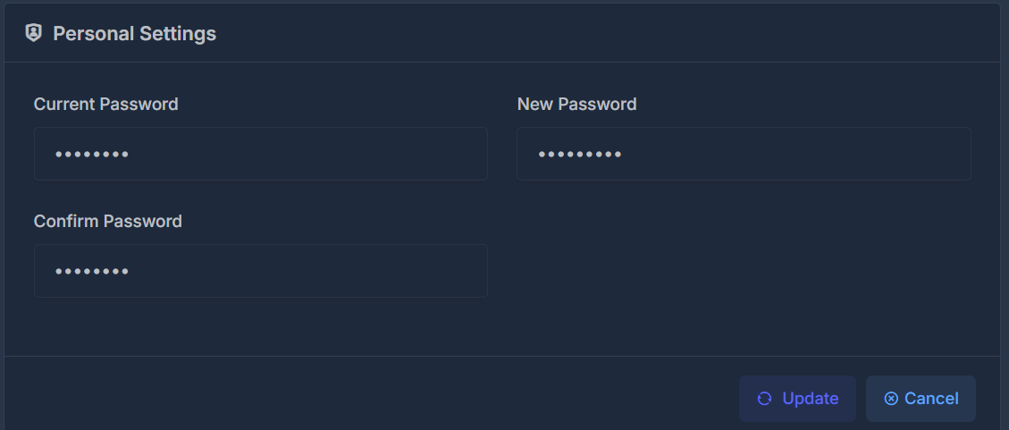 Password Settings