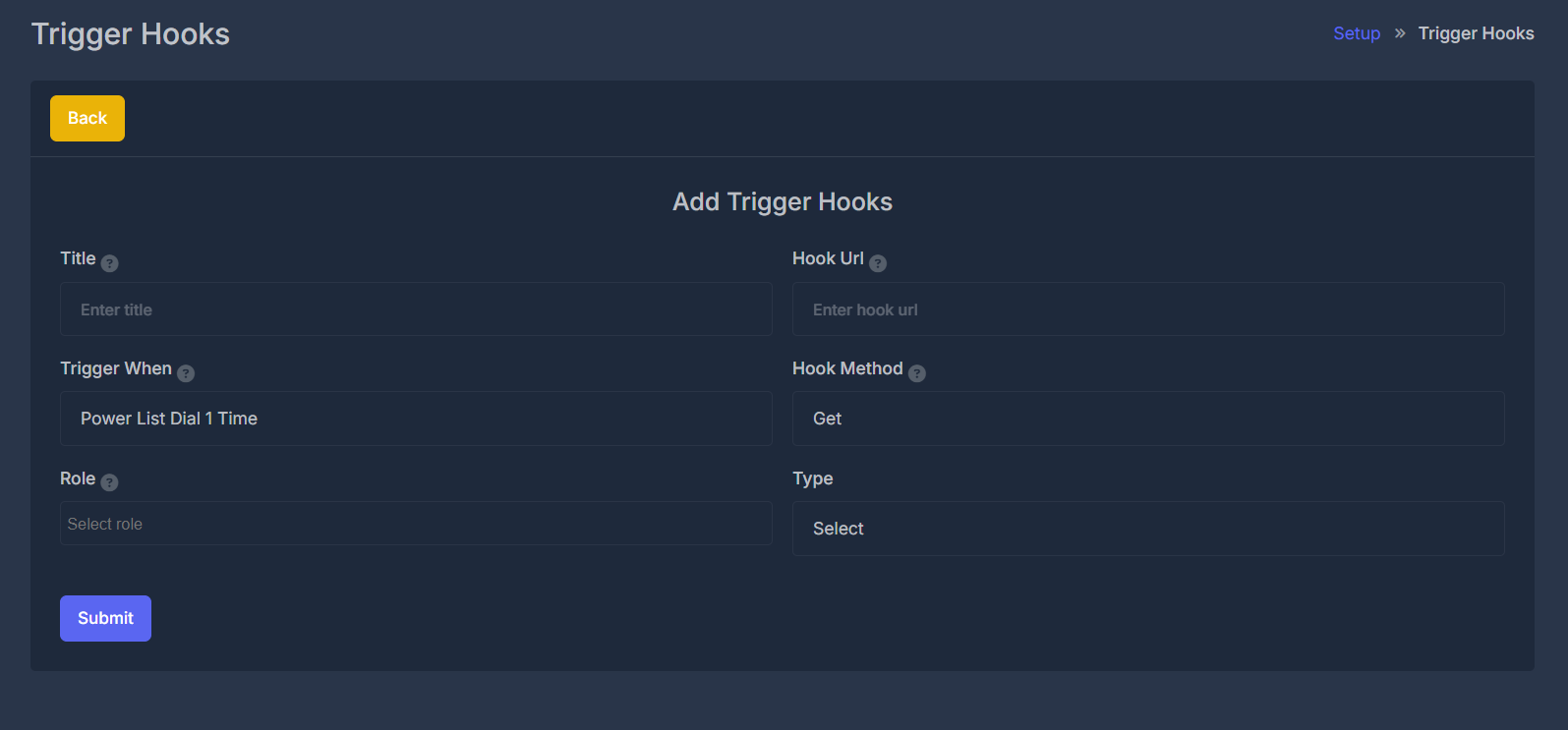 Add Trigger Hook